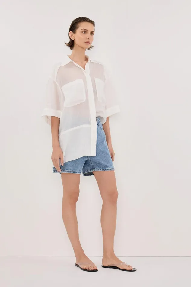 DISSH Shorts FINN MEDIUM BLUE DENIM SHORT 8211 Women