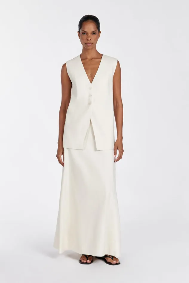 DISSH Vests BRAX CREAM LONGLINE VEST 8211 Women