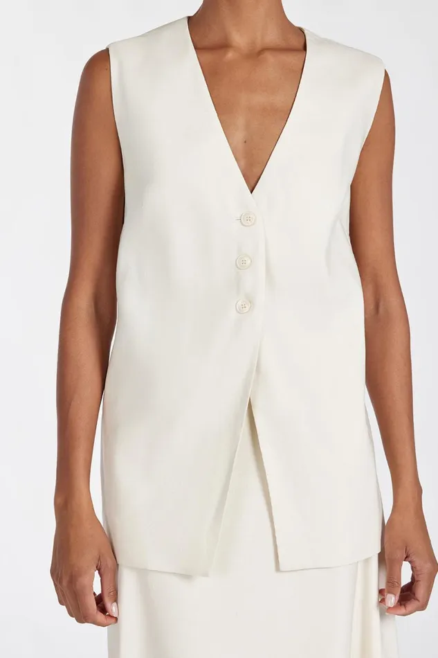 DISSH Vests BRAX CREAM LONGLINE VEST 8211 Women