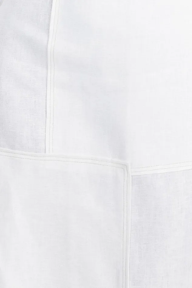 DISSH White Dresses CATIE WHITE PATCHWORK MIDI DRESS 8211 Women