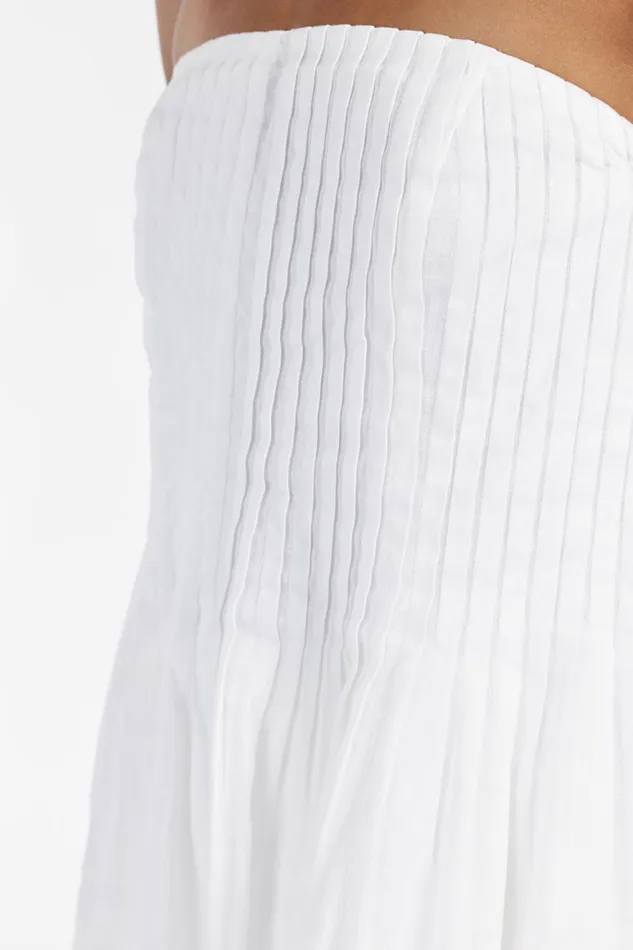 DISSH White Tops PAIGE WHITE LINEN BLEND TOP 8211 Women