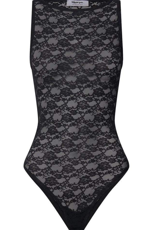 Dorothy Bodysuit 8211 Sleeveless Lace Bodysuit In Black Women Showpo Tops
