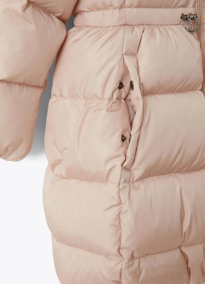 Downjackets Girl 216 Il Gufo Long Down Jacket With Hood