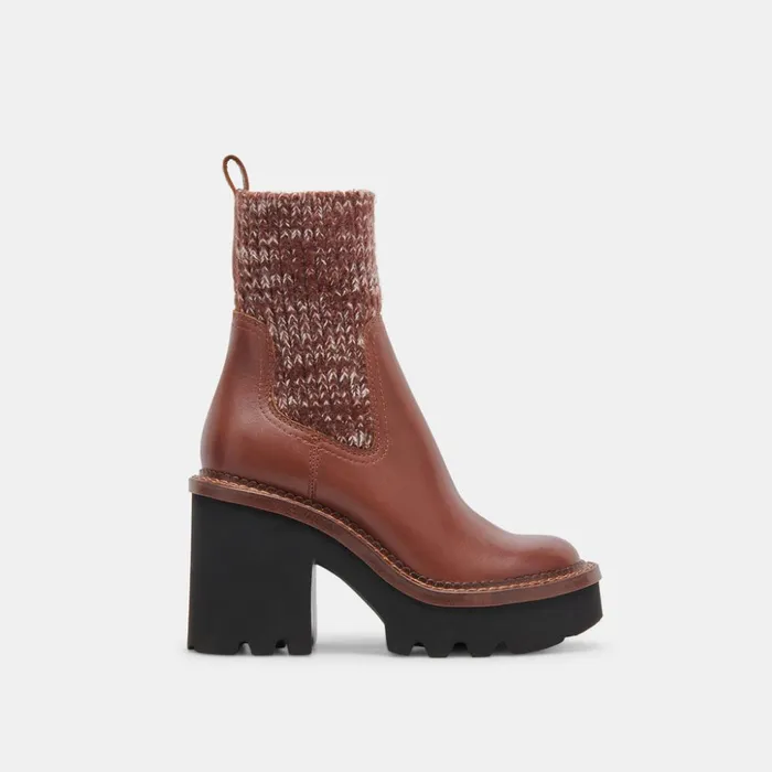 Drago Boots Russet Leather Women Dolce Vita Boots and Booties