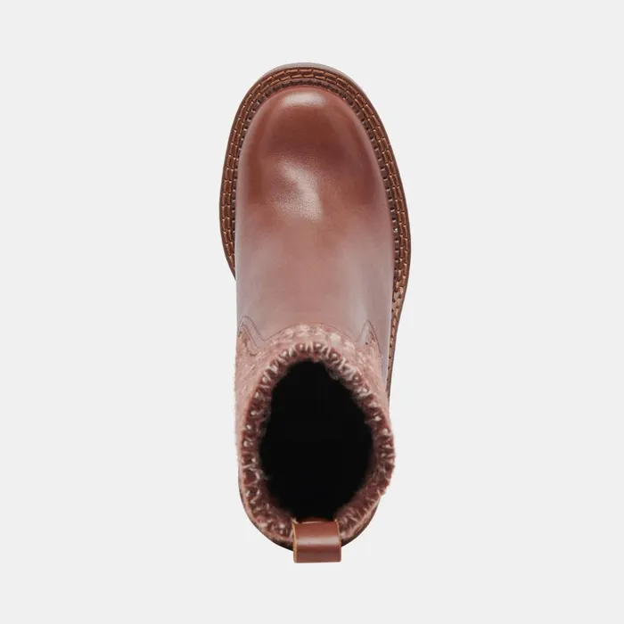 Drago Boots Russet Leather Women Dolce Vita Boots and Booties