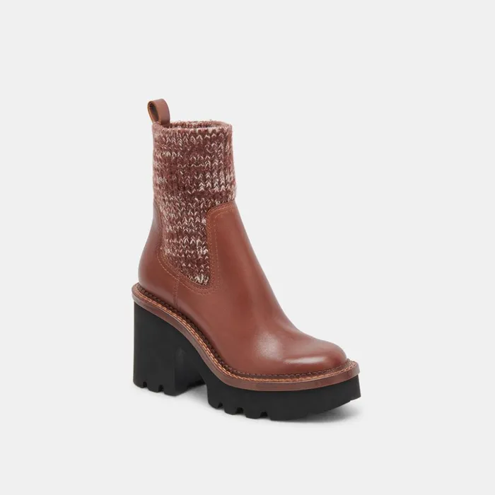 Drago Boots Russet Leather Women Dolce Vita Boots and Booties