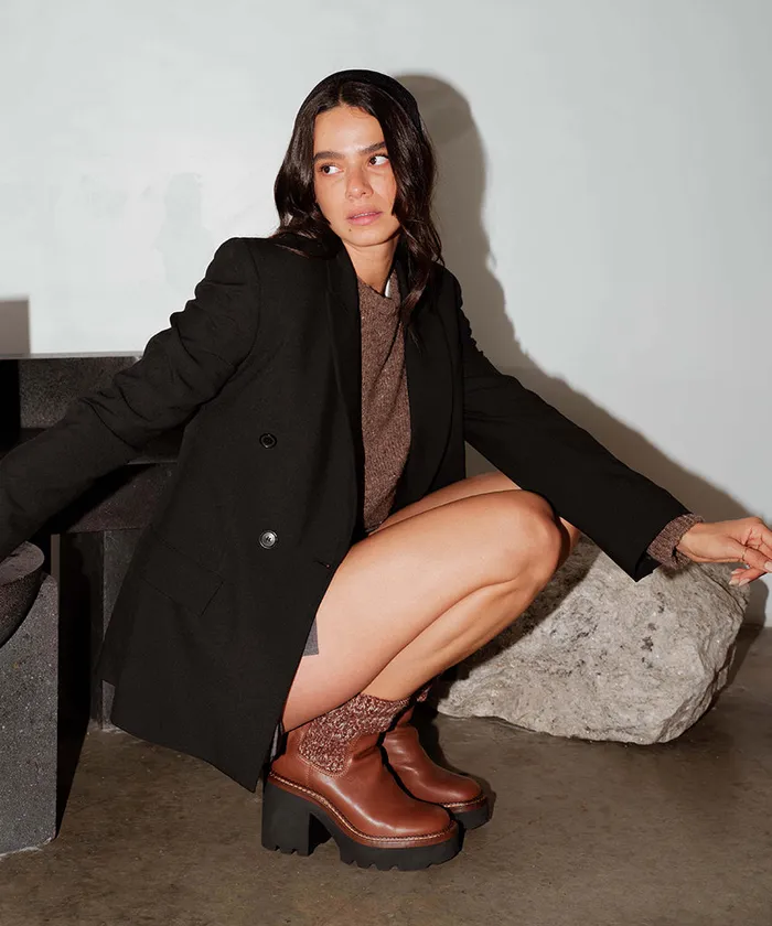 Drago Boots Russet Leather Women Dolce Vita Boots and Booties