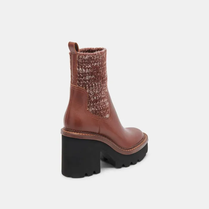 Drago Boots Russet Leather Women Dolce Vita Boots and Booties