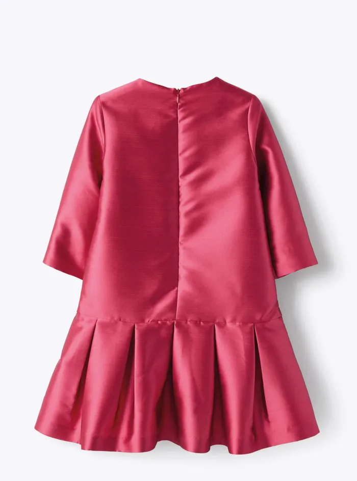 Dresses Girl 216 Il Gufo Dress In Fuchsiapink Mikado