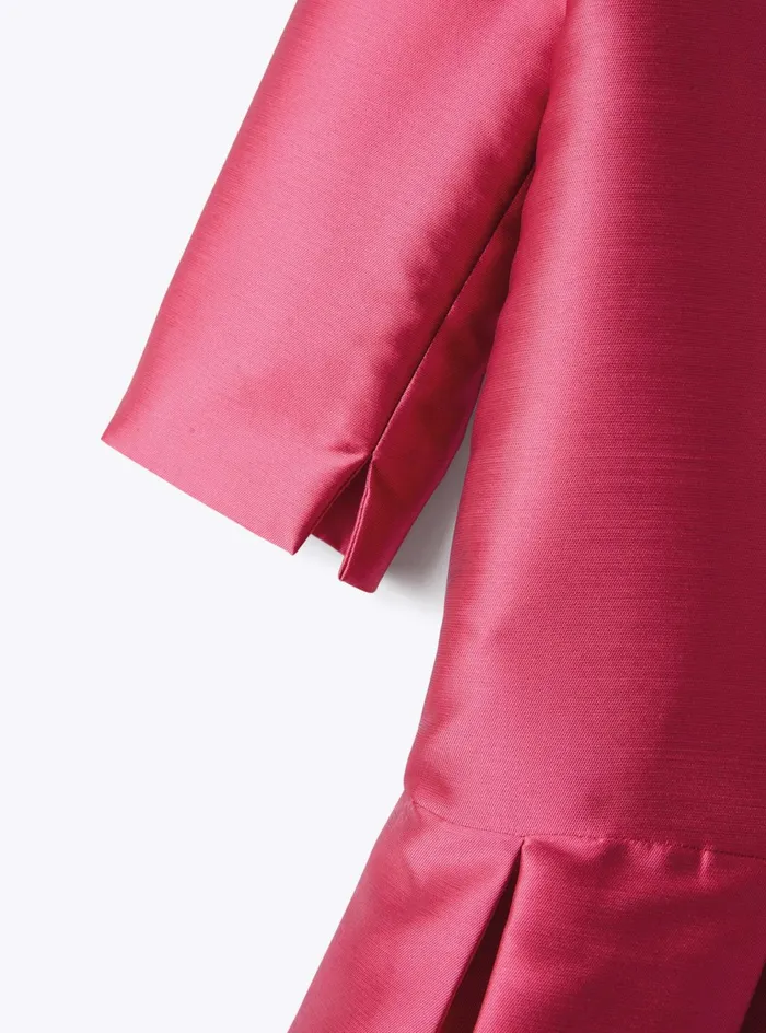 Dresses Girl 216 Il Gufo Dress In Fuchsiapink Mikado