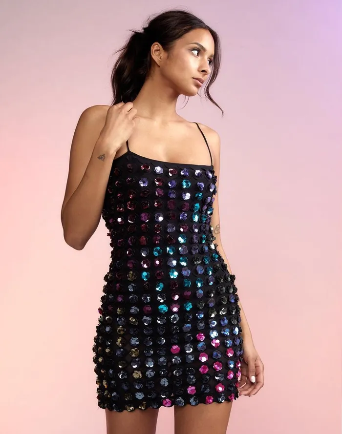 Dresses Women Cynthia Rowley Bella Sequin Applique Dress