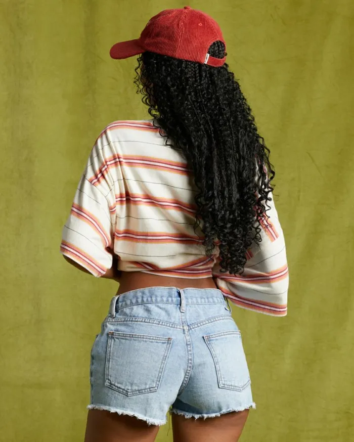Drift Away Frayed Denim Shorts Surf Spray Women Billabong Shorts