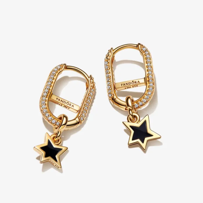 Drop Earrings Women Pandora Online ME Faceted Star Pav Link Earring Set