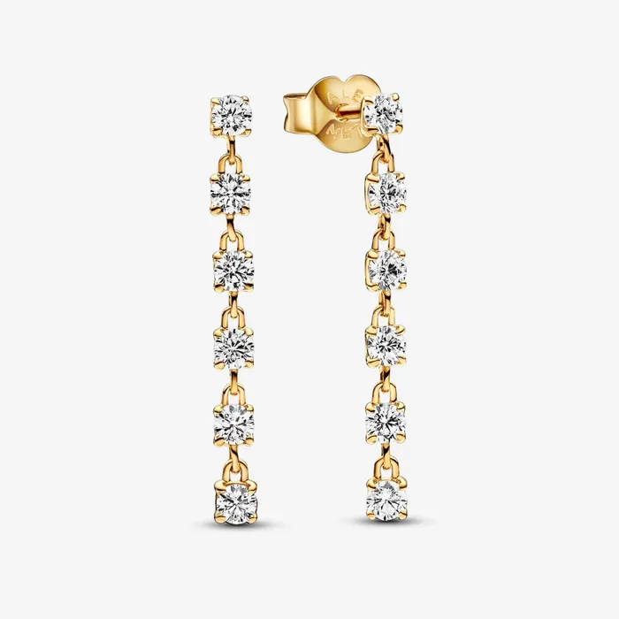 Drop Earrings Women Pandora Sparkling Stones Drop Earrings