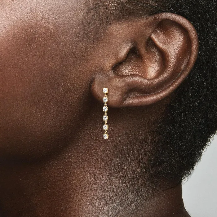 Drop Earrings Women Pandora Sparkling Stones Drop Earrings