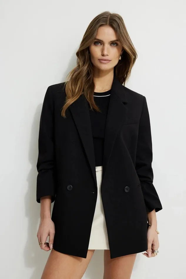 Dynamite Blazers and Vests Women Noa Oversized Blazer BLACK