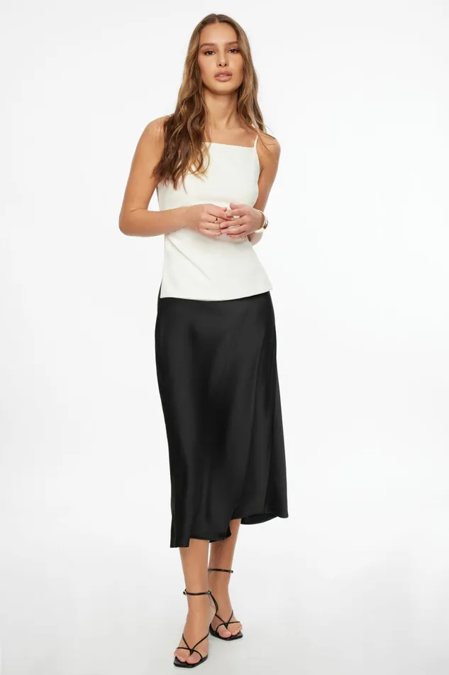 Dynamite Blouses and Tops Women Open Back Apron Top Beige
