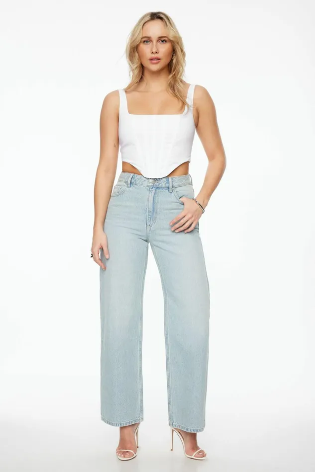 Dynamite Blouses and Tops Women Square Neck Corset Top White