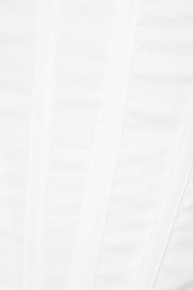 Dynamite Blouses and Tops Women Square Neck Corset Top White