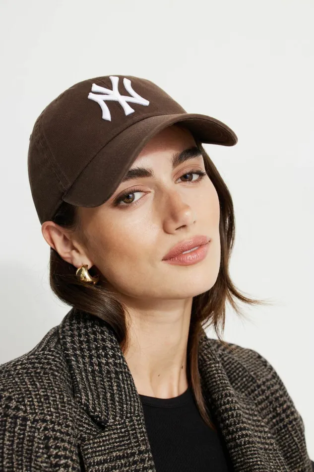 Dynamite Caps and Hats Women New York Clean Up Cap Brown