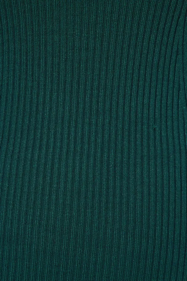 Dynamite Dresses and Jumpsuits Women Ribbed Polo Mini Dress Green
