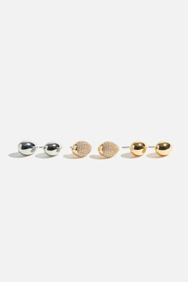 Dynamite Earrings Women 3Pack Mini Drop Earrings Pink