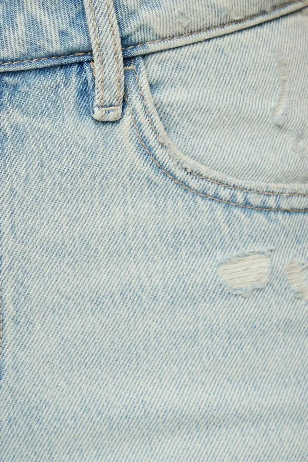 Dynamite Jeans and Denim Women Justina Straight Denim Shorts Blue