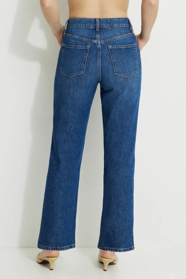 Dynamite Jeans and Denim Women Justina Straight Jeans Blue