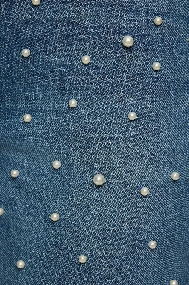 Dynamite Jeans and Denim Women Mika Pearl Relaxed Straight Jeans Blue