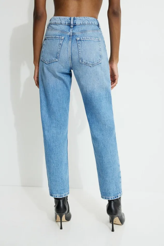 Dynamite Mom Jeans Women Claudia Mom Jeans Blue