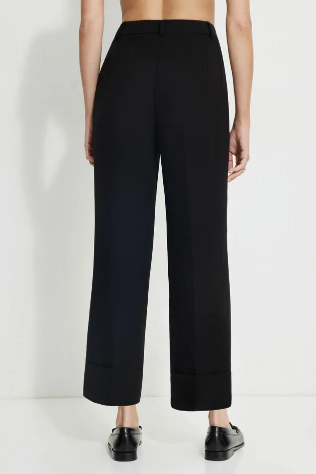 Dynamite Pants Women Max Cuffed Ankle Pants Black