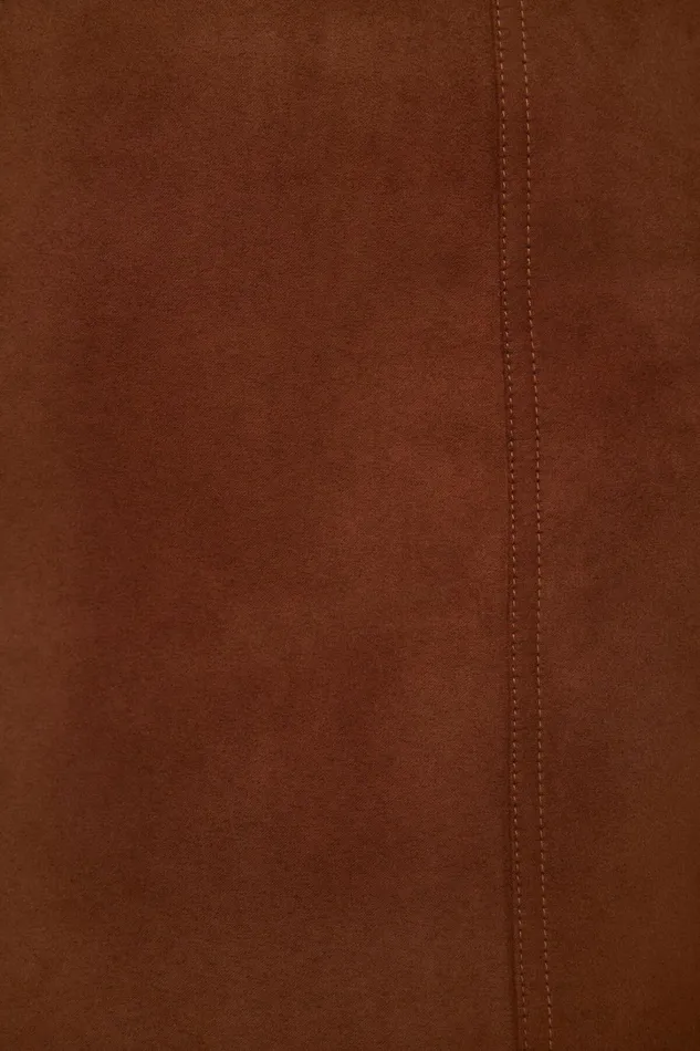 Dynamite Skirts and Skorts Women Kylie Faux Suede Mini Skirt Brown