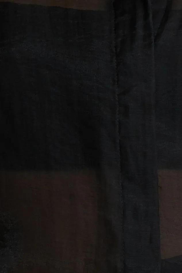 Dynamite Tops Women Sheer Relaxed Shirt Black