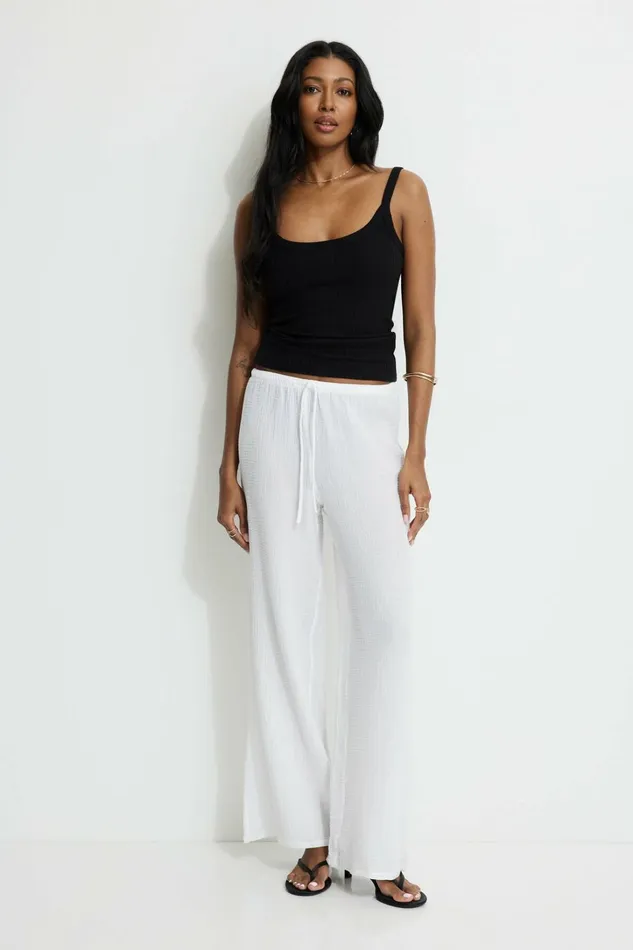 Dynamite Tops Women Variegated Rib Camisole Black