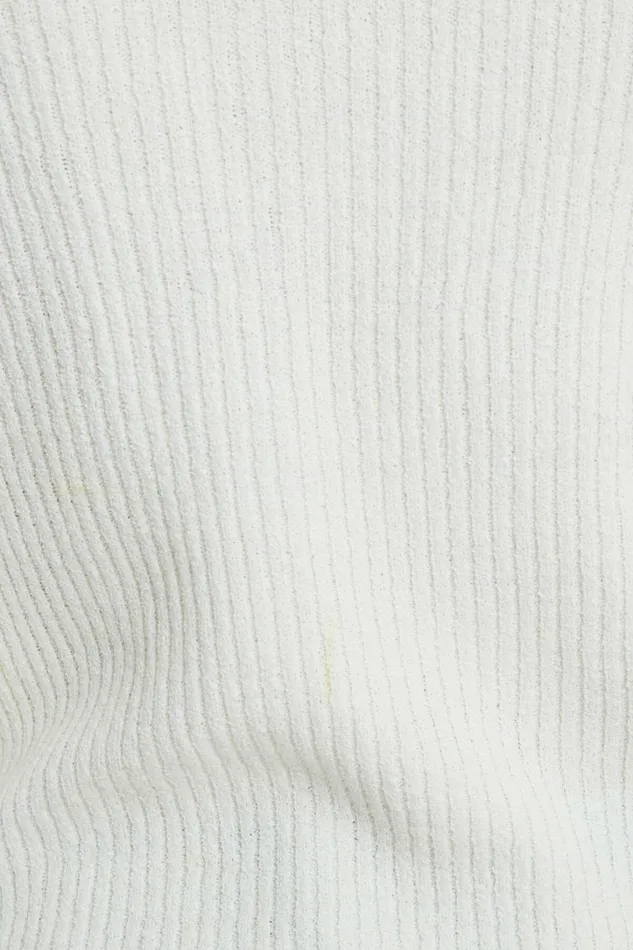 Dynamite Tops Women Wide Crewneck Cardigan White