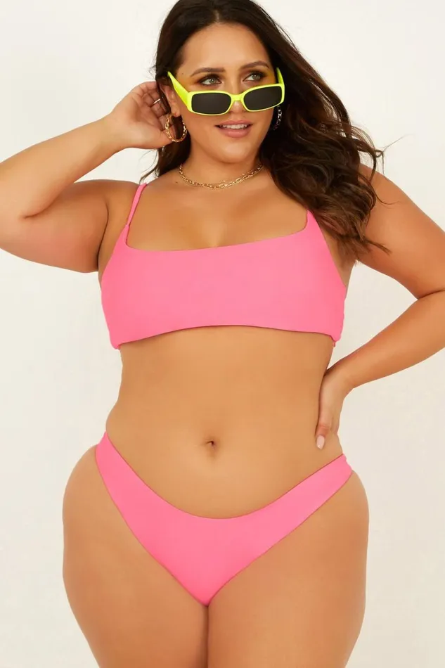 Ella Bikini Bottom In Candy Women Showpo Swimwear