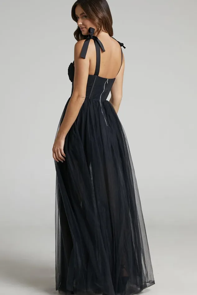 Emmary 8211 Bustier Bodice Tulle Dress In Black Women Showpo Dresses