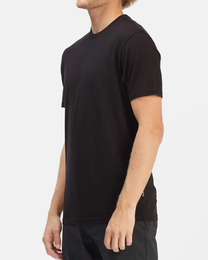 Essential Short Sleeve TShirt Black Men Billabong TShirts