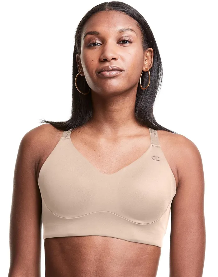 Everday Sports Bra C Logo Paris Nude Women Champion Sports Bras and Bralettes