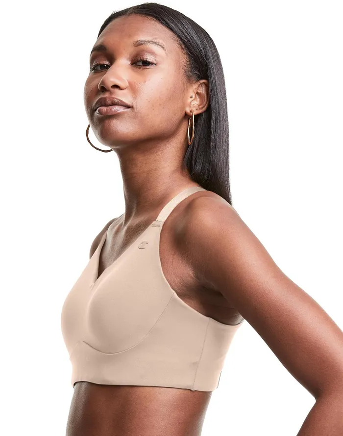 Everday Sports Bra C Logo Paris Nude Women Champion Sports Bras and Bralettes