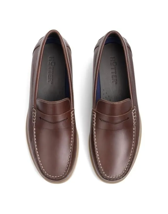 Ezra Shoes Tan Mens Hotter SlipOn Shoes