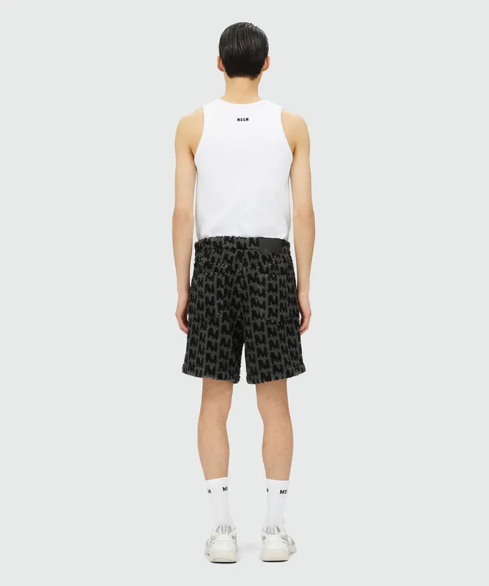 FauxFur 034Themwave034 Jacquard Shorts Men MSGM Pants And Shorts