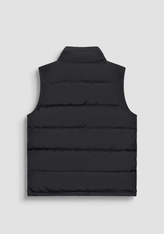 Field Jackets And Coats Men Antony Morato Black Regular Fit Sleeveless Down Jacket With Dupont Sorona Synthetic Padding Black