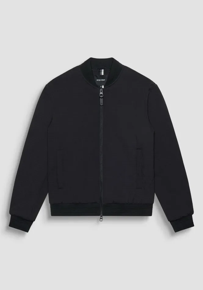 Field Jackets And Coats Men Antony Morato Regular Fit Bomber In Black Technical Fabric With Synthetic Padding Black