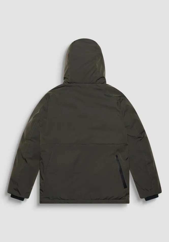 Field Jackets And Coats Men Antony Morato Regular Fit Coat In Sustainable Polyester Blend With Ecopadding Dark Olive Green