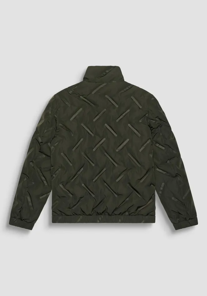 Field Jackets And Coats Men Antony Morato Regular Fit Fabric Jacket With Synthetic Dupont Sorona Padding Dark Olive Green