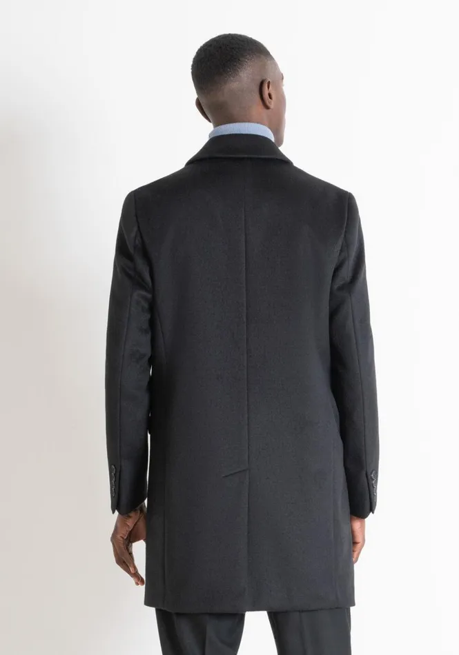 Field Jackets And Coats Men Antony Morato Russel Slim Fit Wool Blend Coat Black