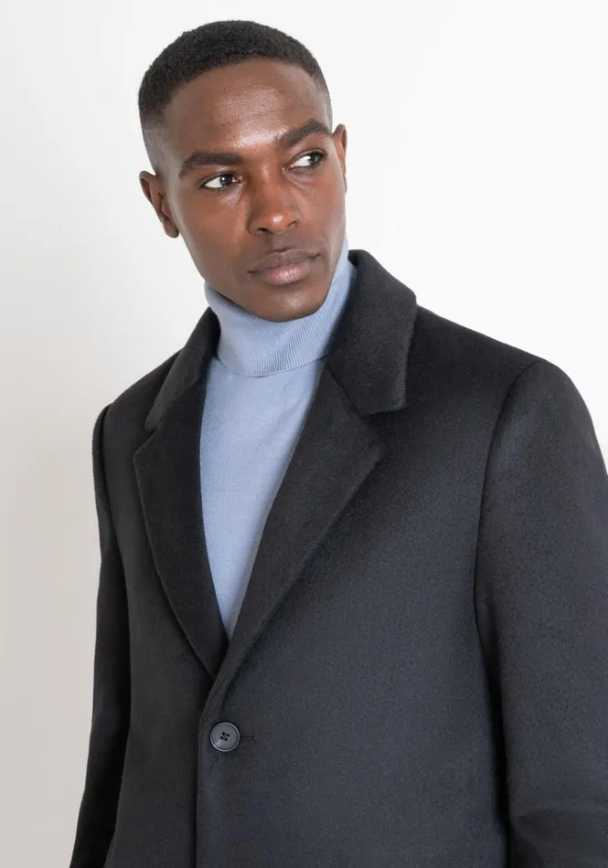 Field Jackets And Coats Men Antony Morato Russel Slim Fit Wool Blend Coat Black