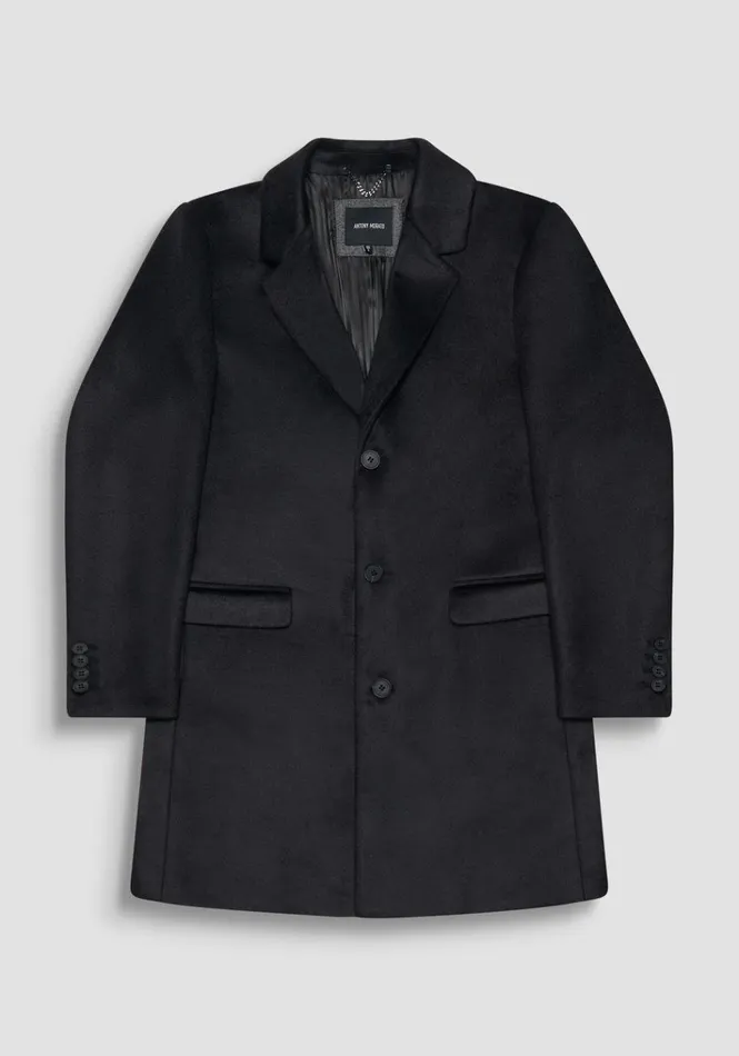 Field Jackets And Coats Men Antony Morato Russel Slim Fit Wool Blend Coat Black