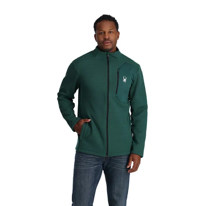 Fleece Mens Spyder Bandit Full Zip 8211 Cypress Green